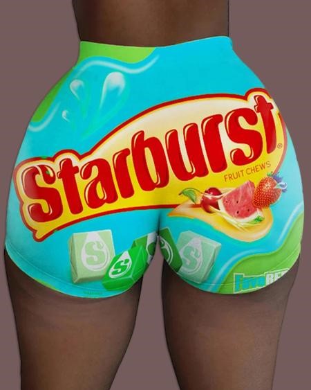 blue starburst shorts